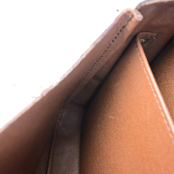 LOUIS VUITTON Cartouchiere MM Shoulder Bag Monogram Leather Brown - Picture 5 of 16